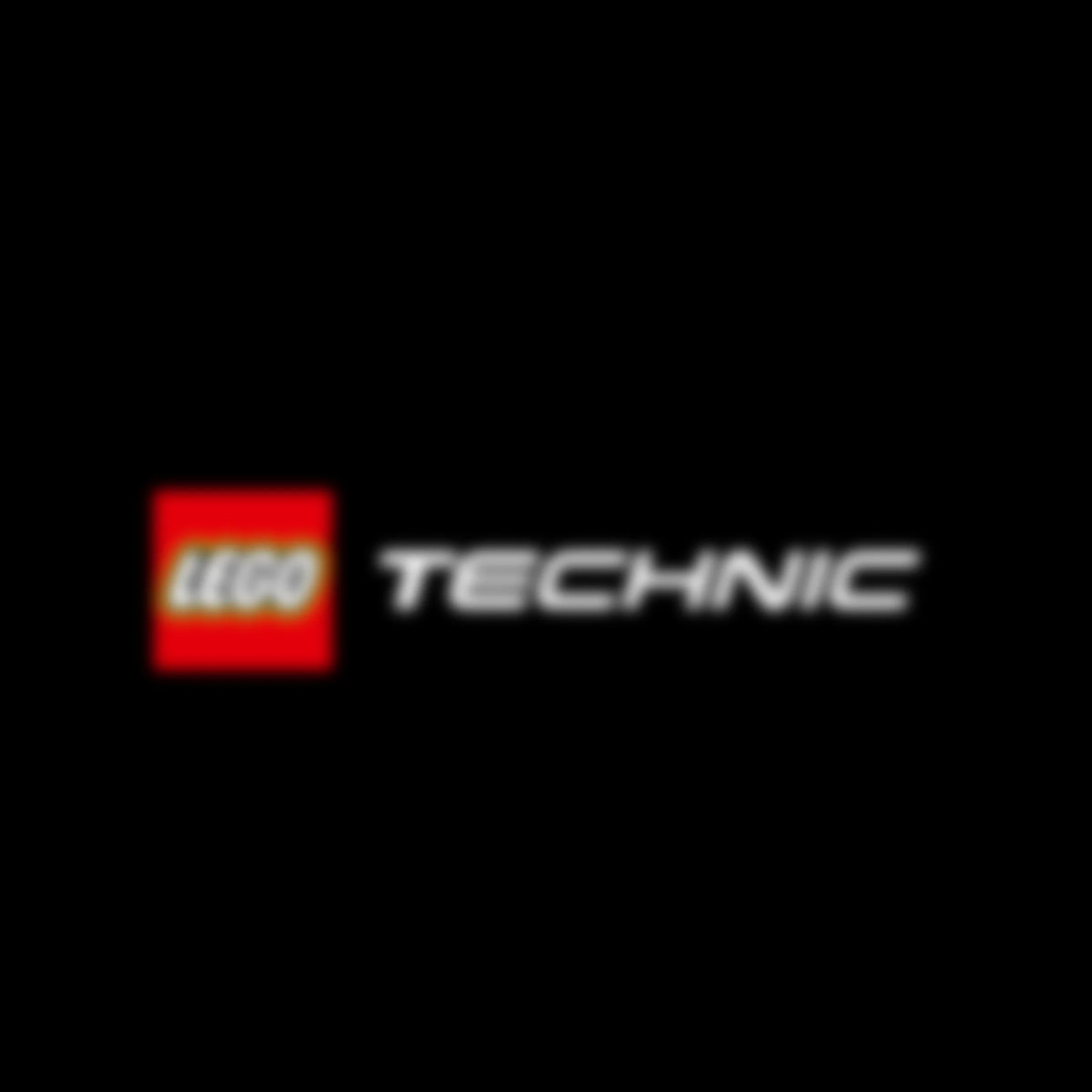 Logo LEGO Technic pe fundal negru, reprezentând marca produsului.