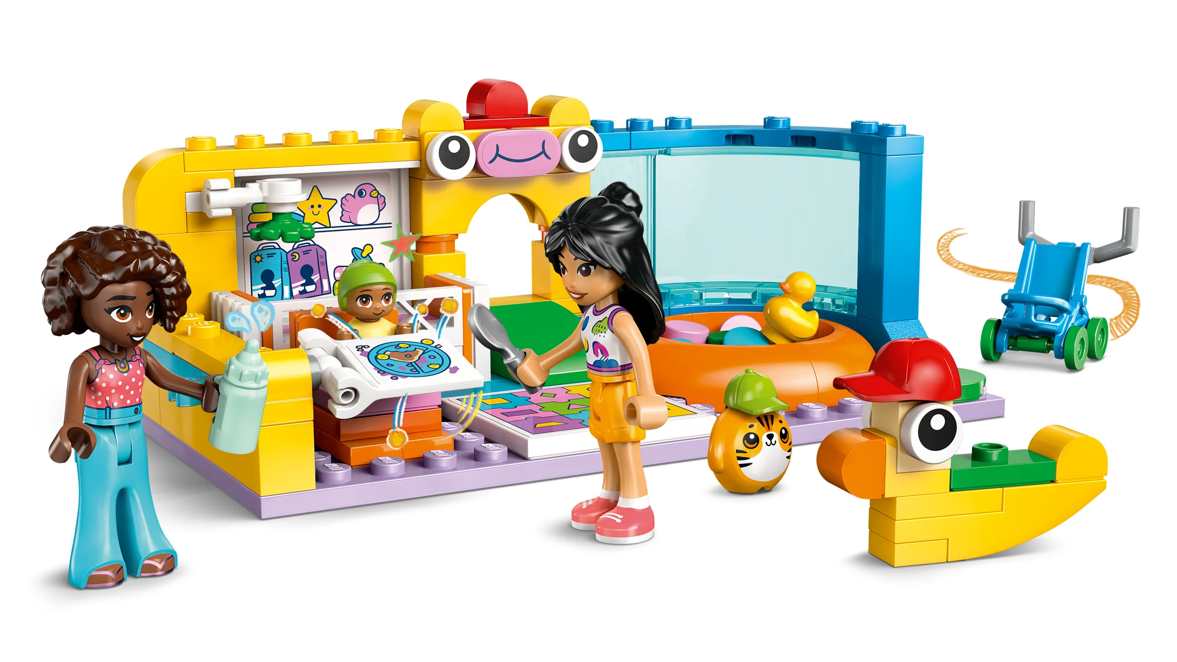 Imagine cu setul LEGO Friends 42645, „Camera surorii mai mici a Aliei”.
