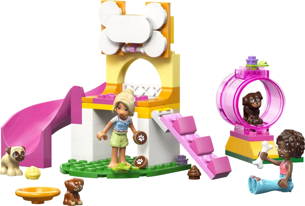 LEGO 42665 - LEGO Friends 42665 Locul de Joacă pentru Cățeluși: O Primă Aventură în Lumea Construcțiilor