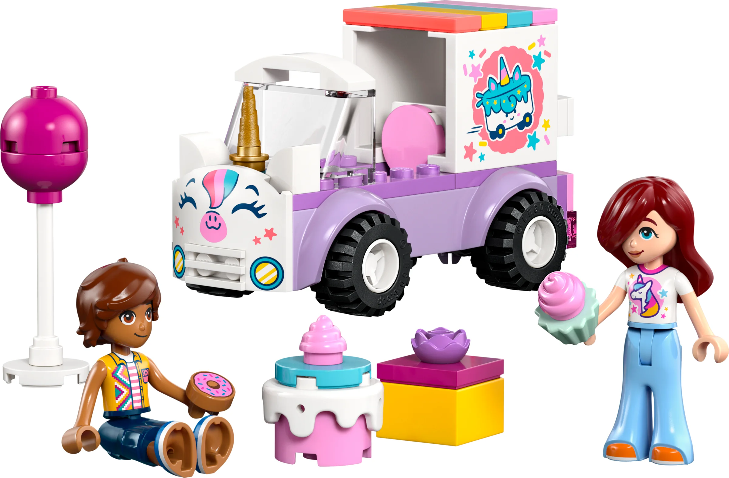 LEGO 42675 - LEGO Friends 42675 Mașina de Livrat Tort Unicorn: O Aventură Dulce pe Roți