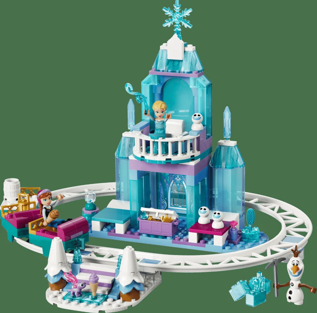 LEGO 43281 - LEGO Disney 43281 Castelul de Gheață și Aventura cu Sania Elsei: Prezentare detaliată