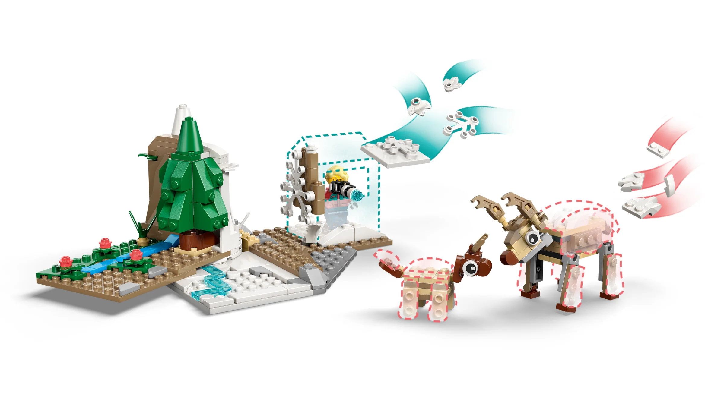 Kit LEGO 45203: Animale arctice și ecosistem. Ideal pentru explorarea mediului polar.