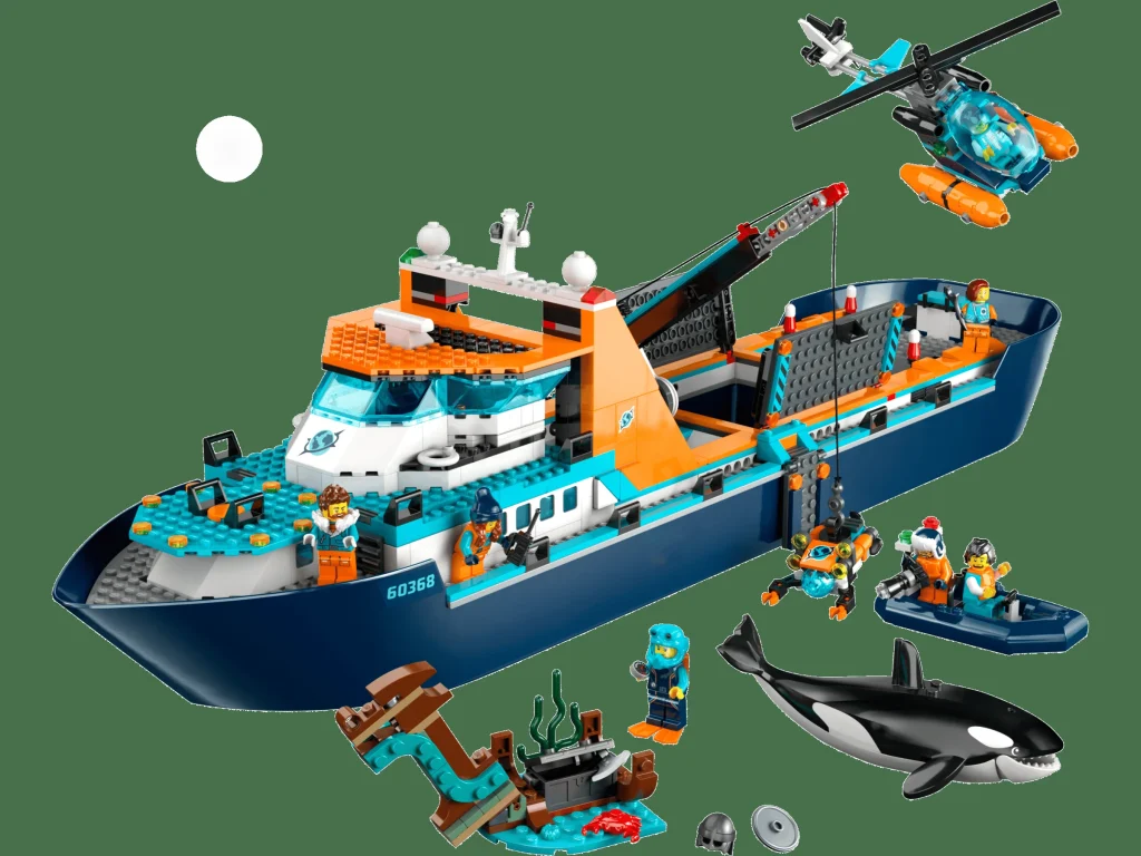 LEGO 60368 - Recenzie LEGO 60368 Nava exploratorului arctic: O aventură gigantică pe mări înghețate