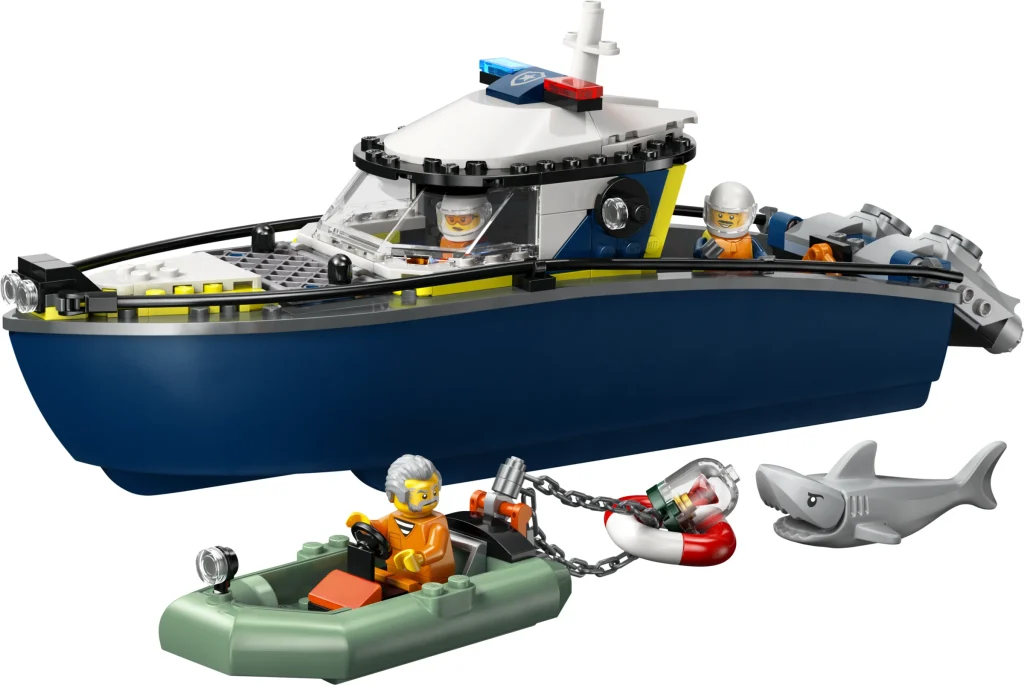 LEGO 60456 - LEGO City 60456 Barca de Poliție: Patrulare și Acțiune pe Apele LEGO