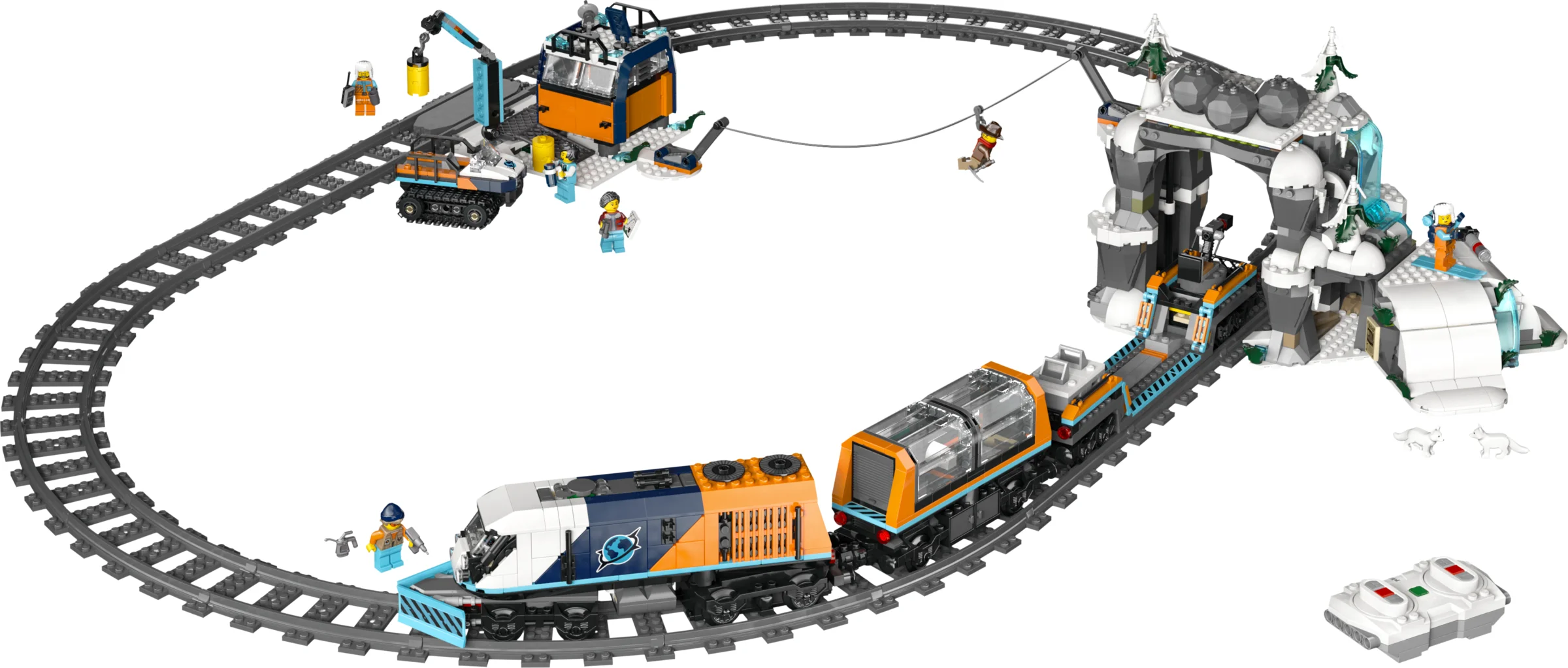 LEGO 60470 - Recenzie LEGO City 60470 Trenul exploratorilor: O aventură arctică pe șine