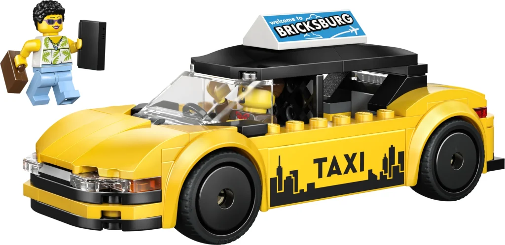 LEGO 60487 - LEGO City 60487 Taxi galben: O piesă esențială pentru orașul tău