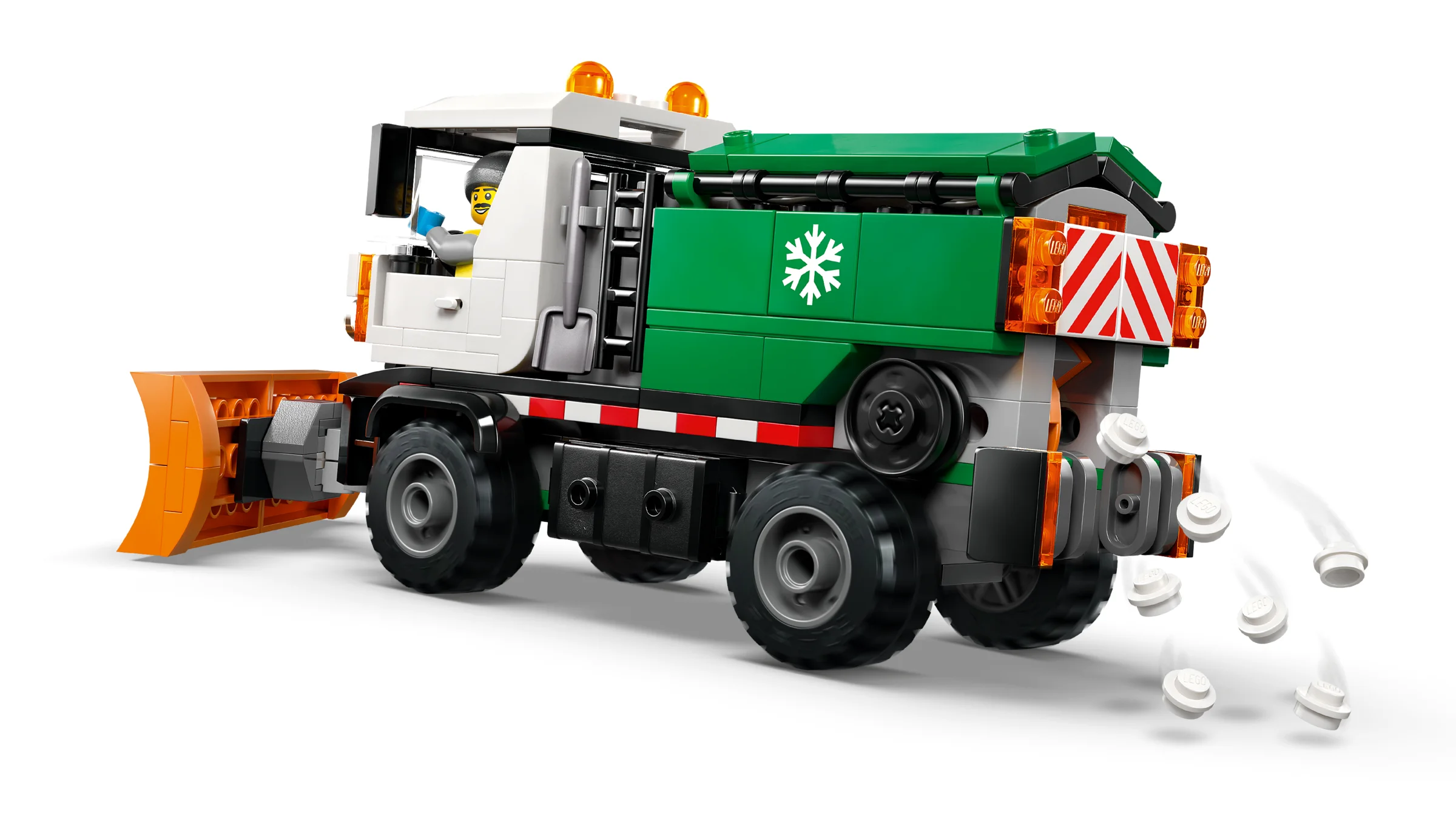Imagine cu plugul de zăpadă LEGO 60490, funcțional și detaliat. Ideal pentru jocuri de iarnă!