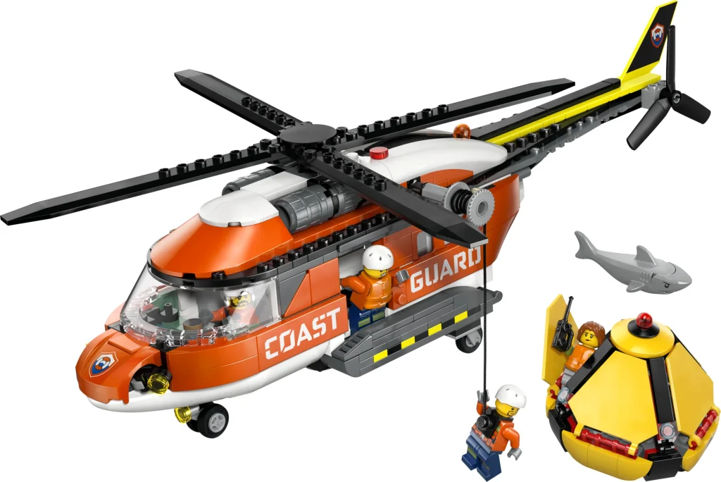 LEGO 60503 - LEGO 60503 Elicopterul Gărzii de Coastă: O analiză detaliată a salvatorului aerian