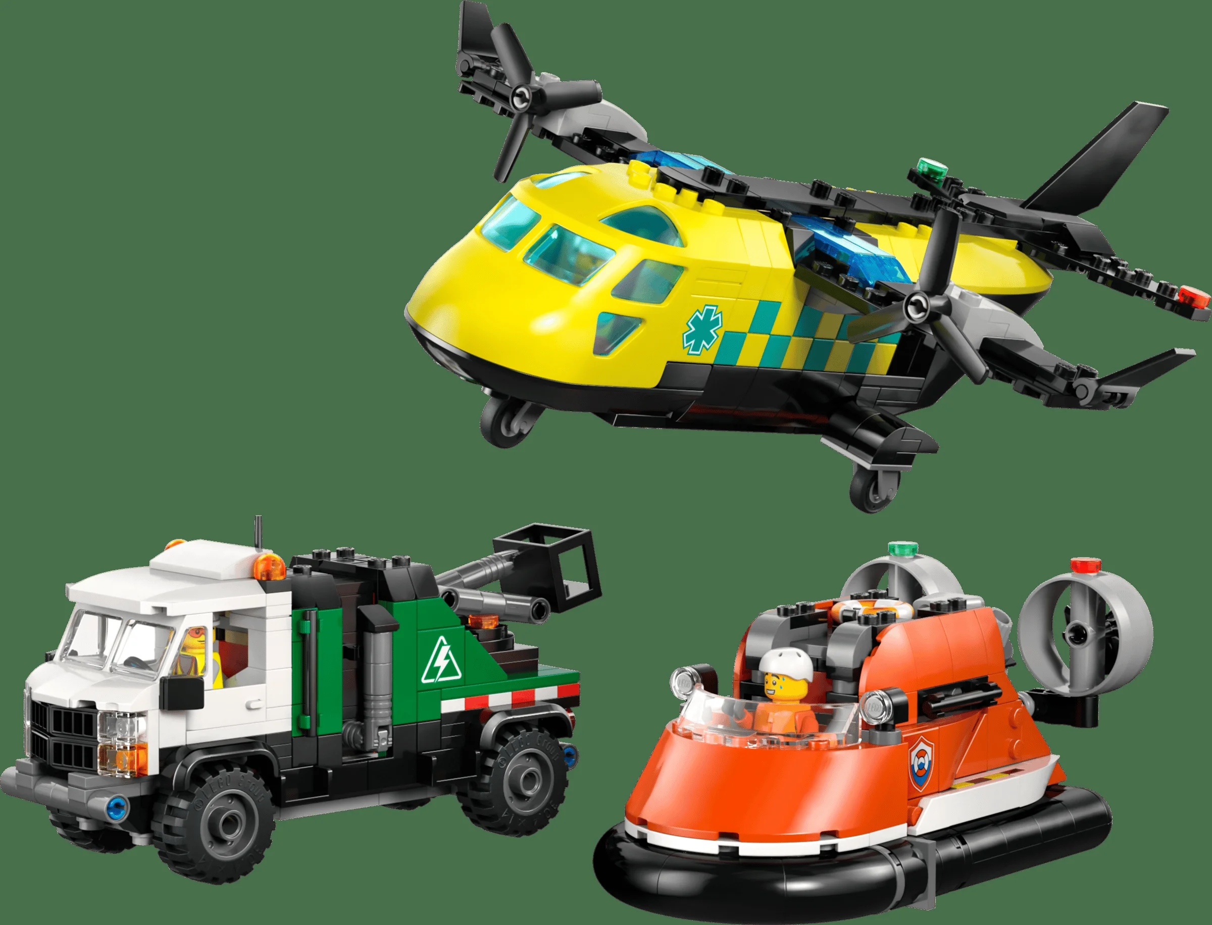 LEGO 60505 - LEGO City 60505 Remix: Avion, Camion de Serviciu și Hovercraft - O Prezentare Completă