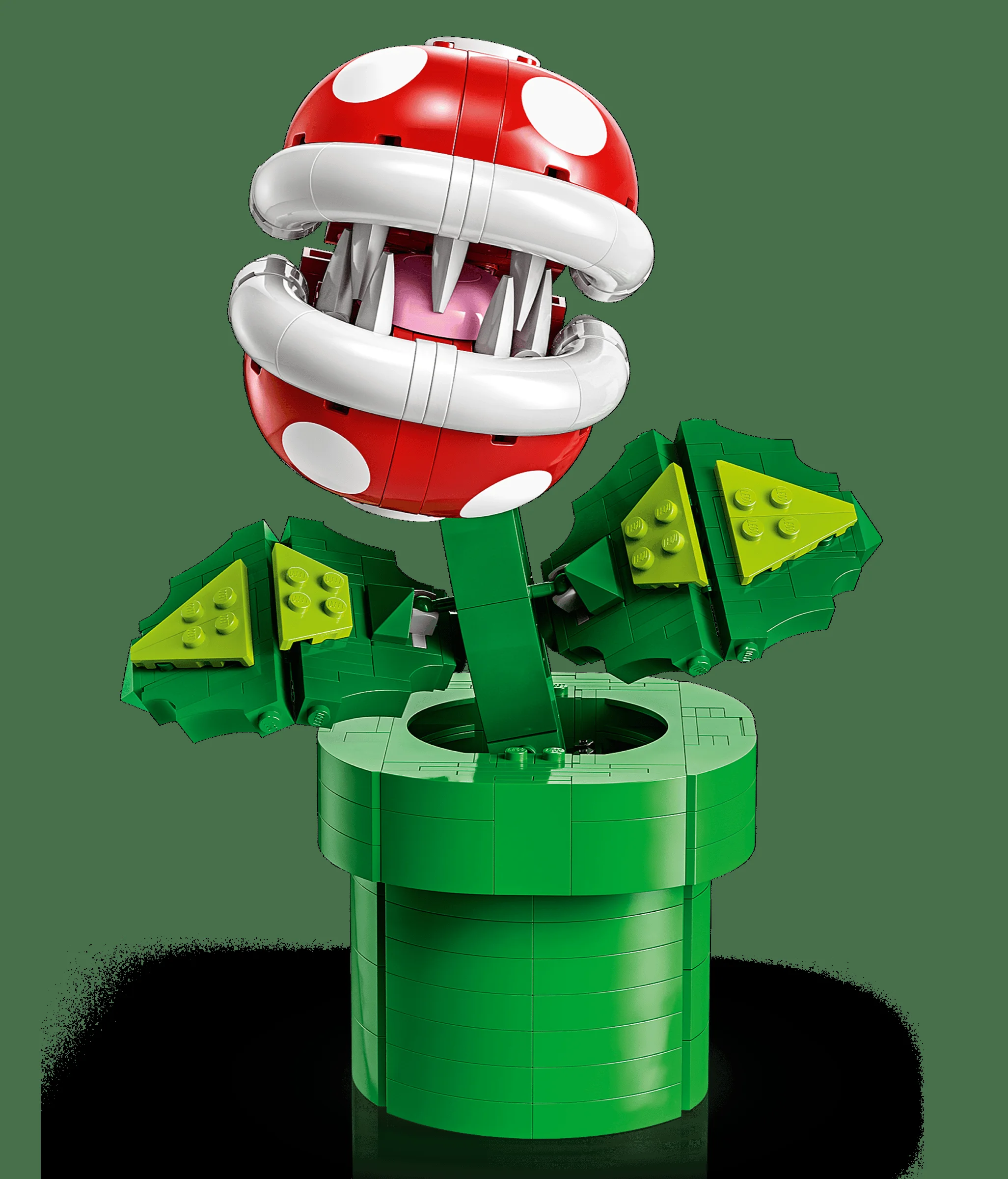 Imagine cu planta Piranha LEGO, detaliată și gata să atace! Foarte realistă.