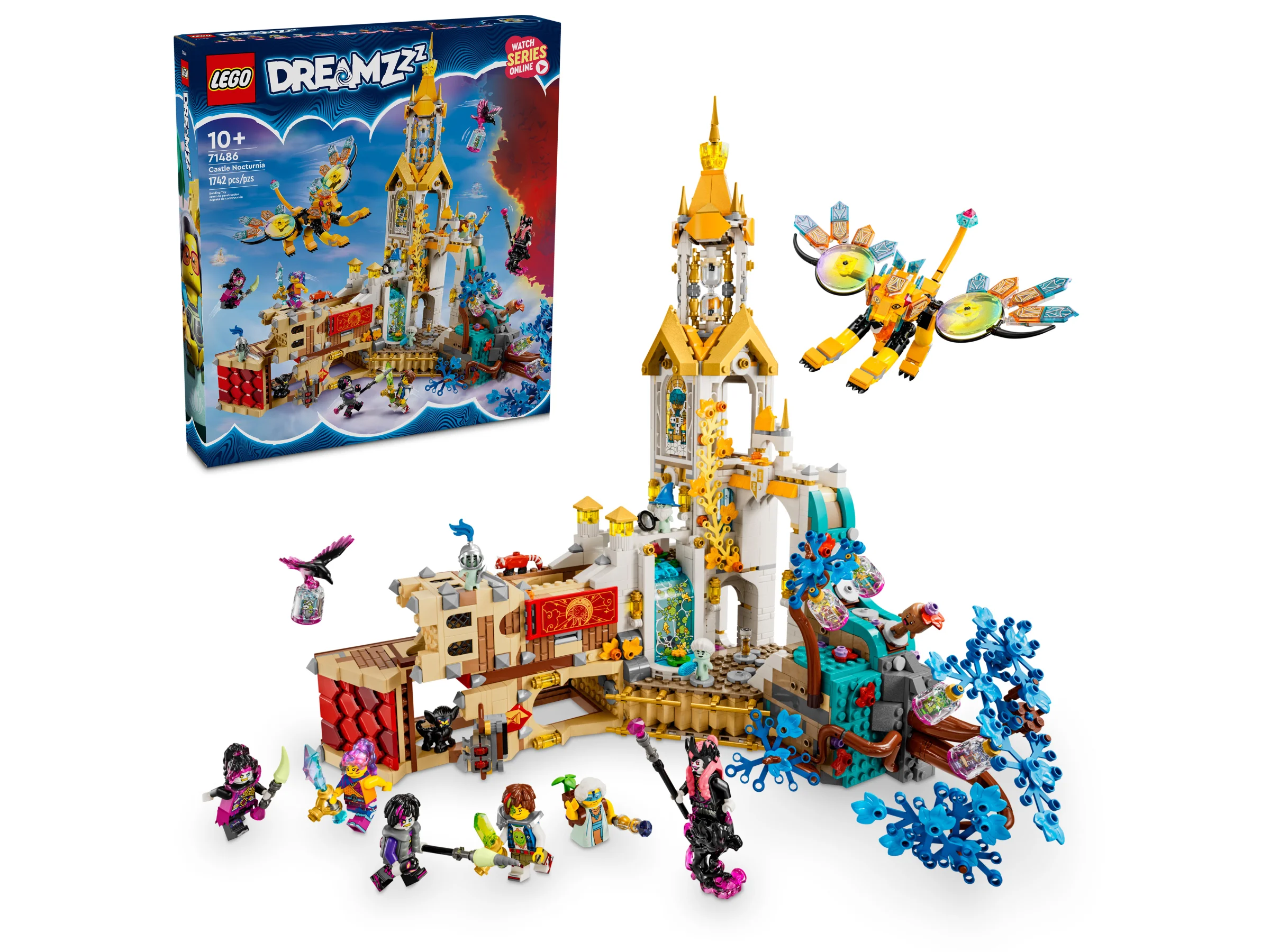 Imagine detaliată a setului LEGO 71486 Castelul Nocturnia, din gama Dreamzzz.