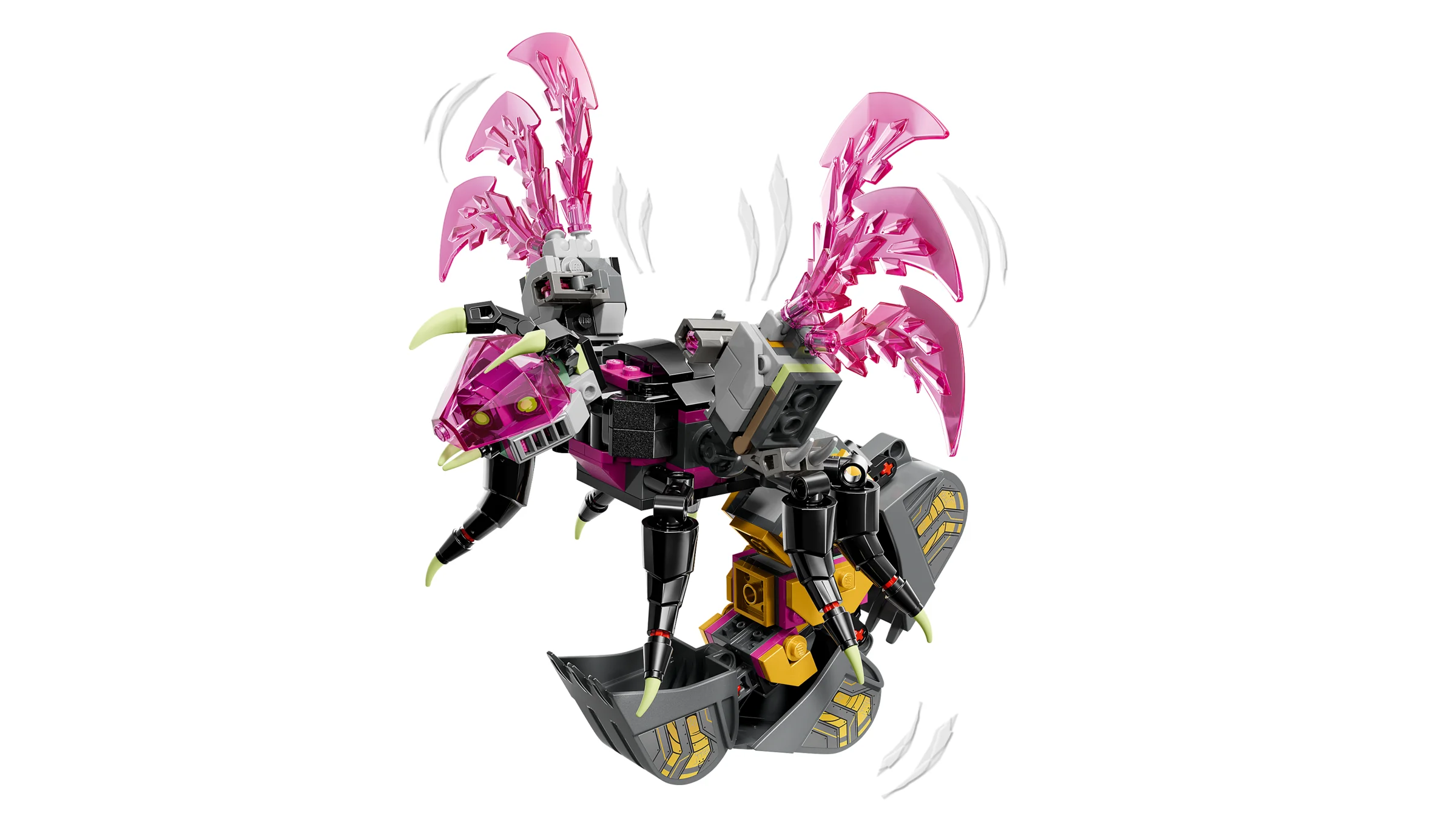 Imagine cu modelul Nightmare Scorpion Digger (71513), un scorpion monstruos LEGO Dreamzzz.