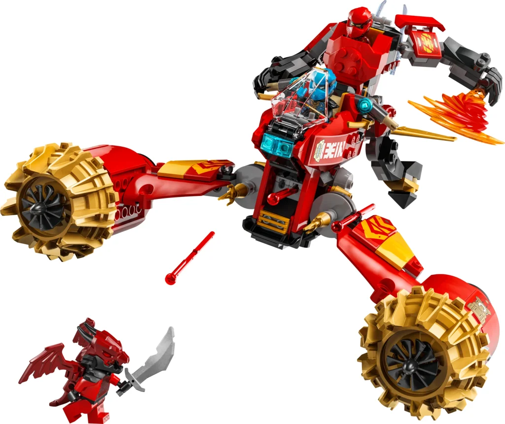 LEGO 71830 - LEGO 71830 Kai's Mech Storm Rider: O Prezentare Detaliată a Robotului de Foc