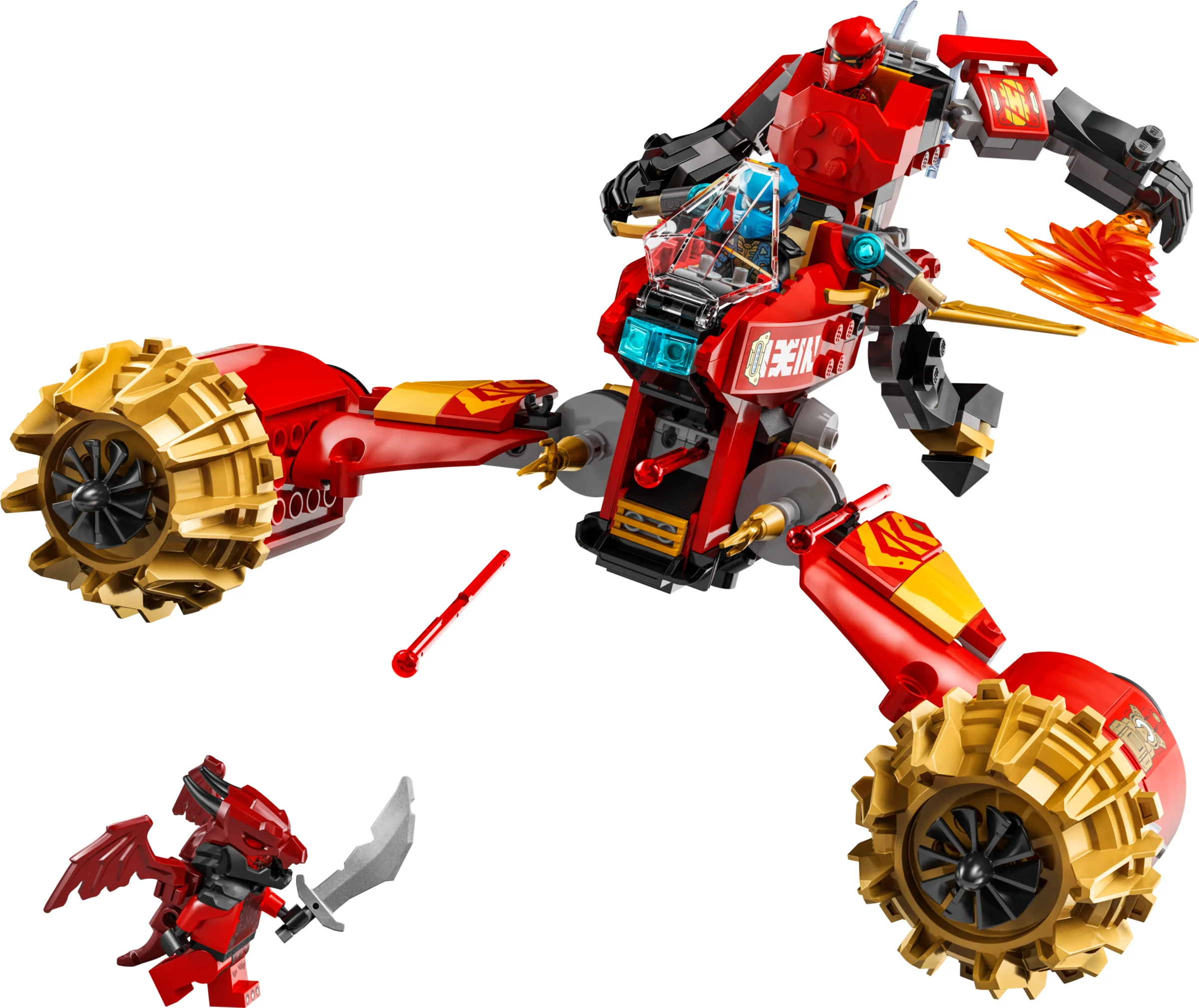 LEGO 71830 - LEGO 71830 Kai's Mech Storm Rider: O Prezentare Detaliată a Robotului de Foc
