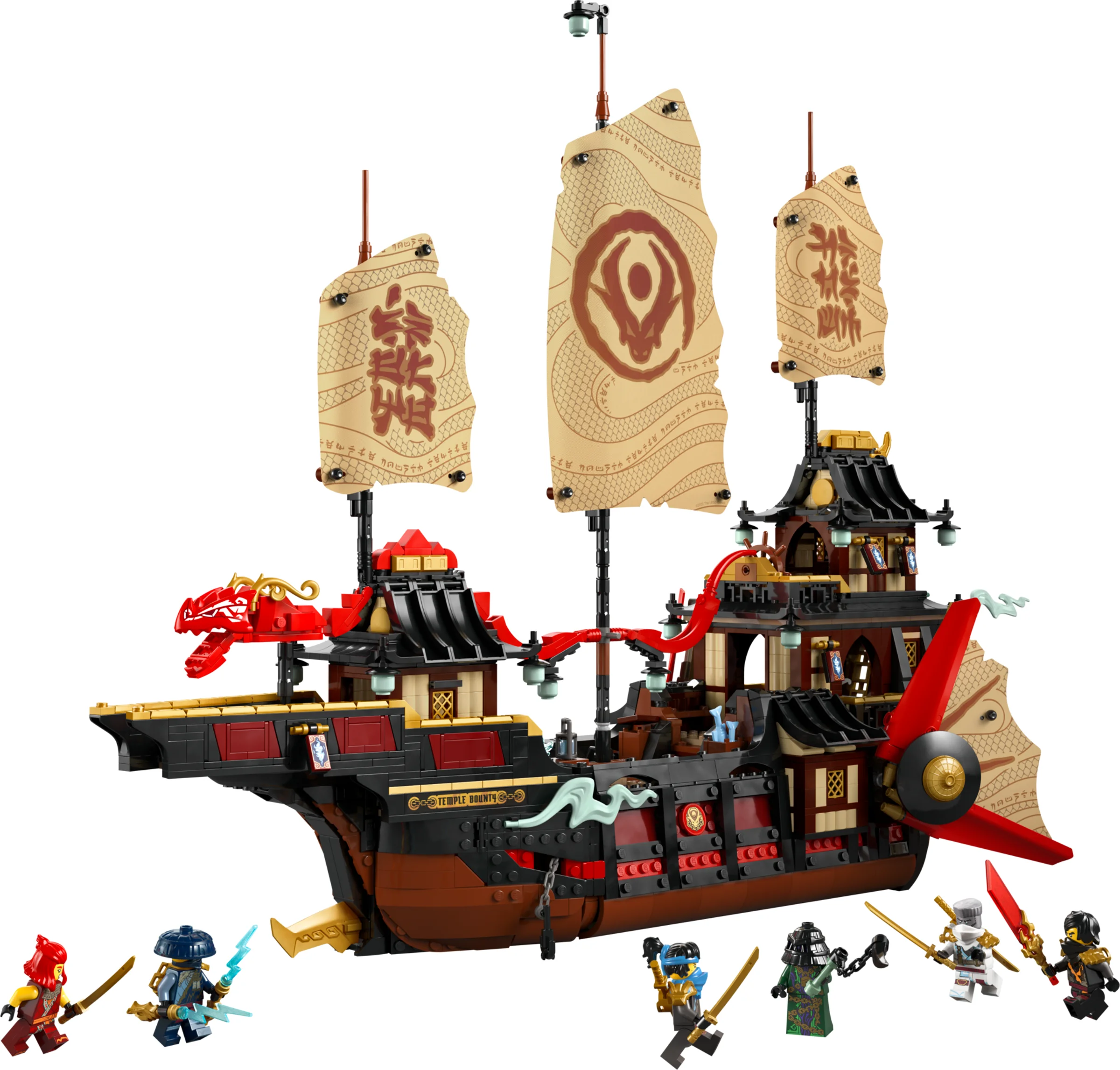 LEGO 71848 - Recenzie LEGO Ninjago 71848 The Temple Bounty: O fortăreață zburătoare pe măsura legendei