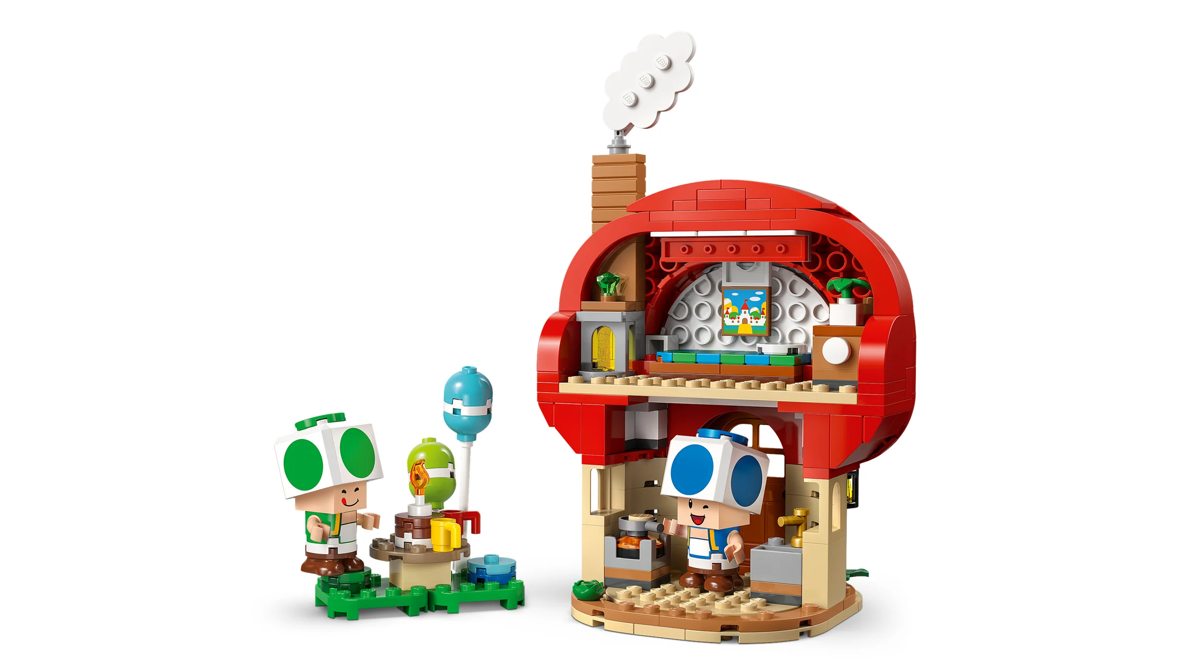 Casa lui Toad, set LEGO Super Mario. Include minifigurine și detalii interactive.