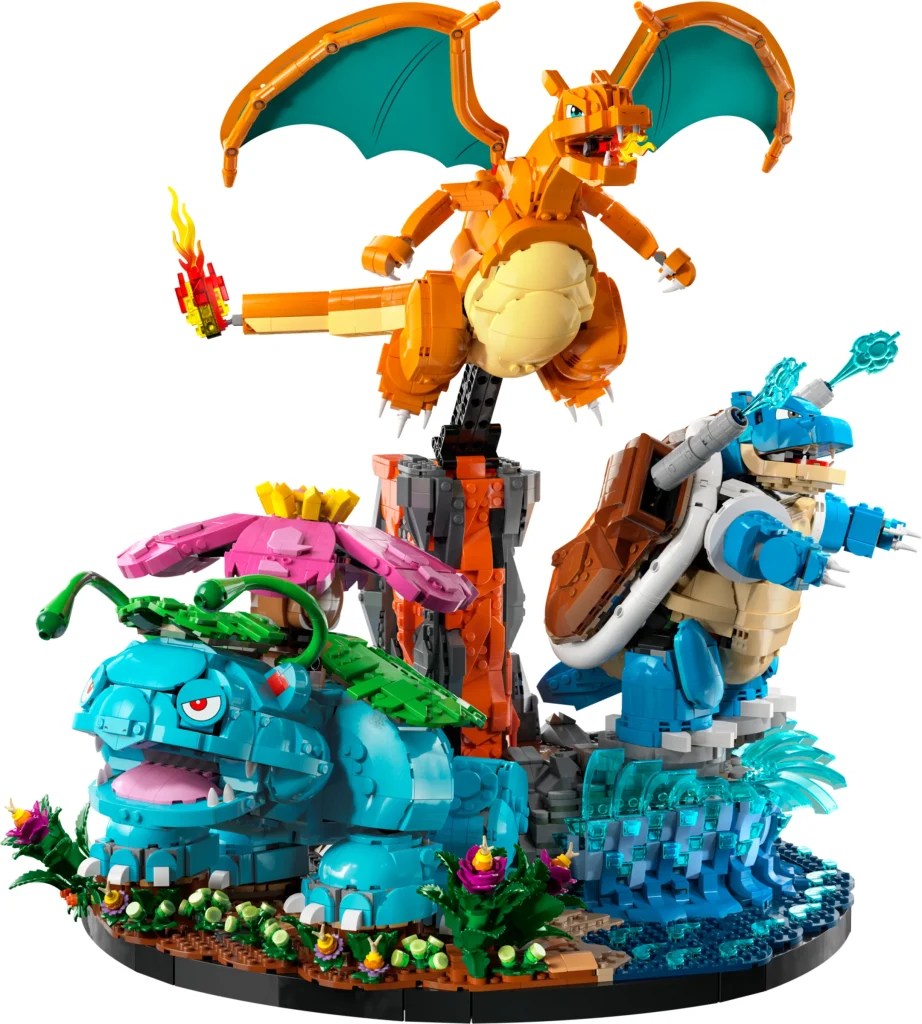 LEGO 72153 - Recenzie LEGO 72153 Venusaur, Charizard și Blastoise: Trio-ul Kanto la o scară colosală