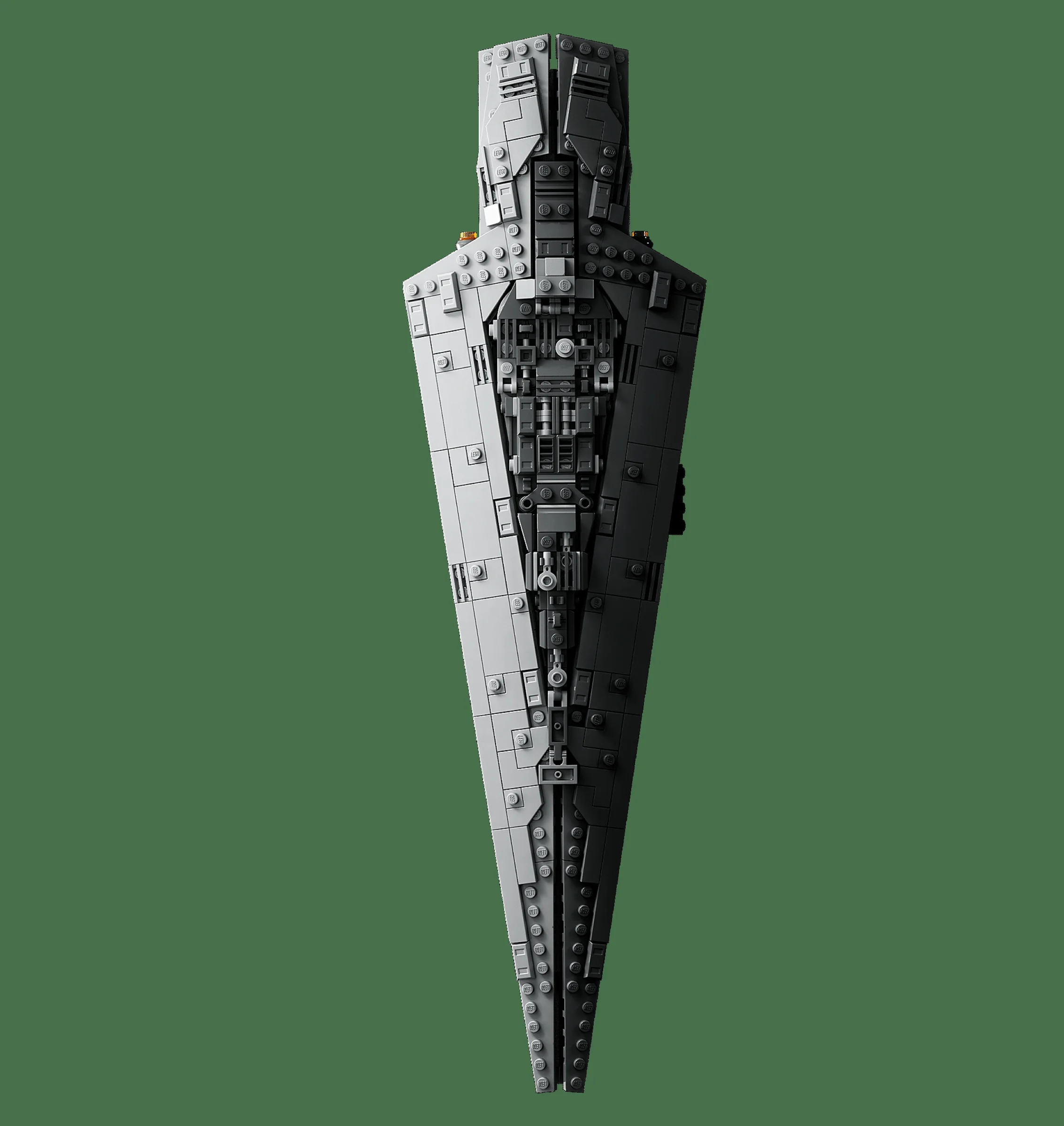 Model detaliat al Executor Super Star Destroyer, o navă impresionantă din Star Wars.