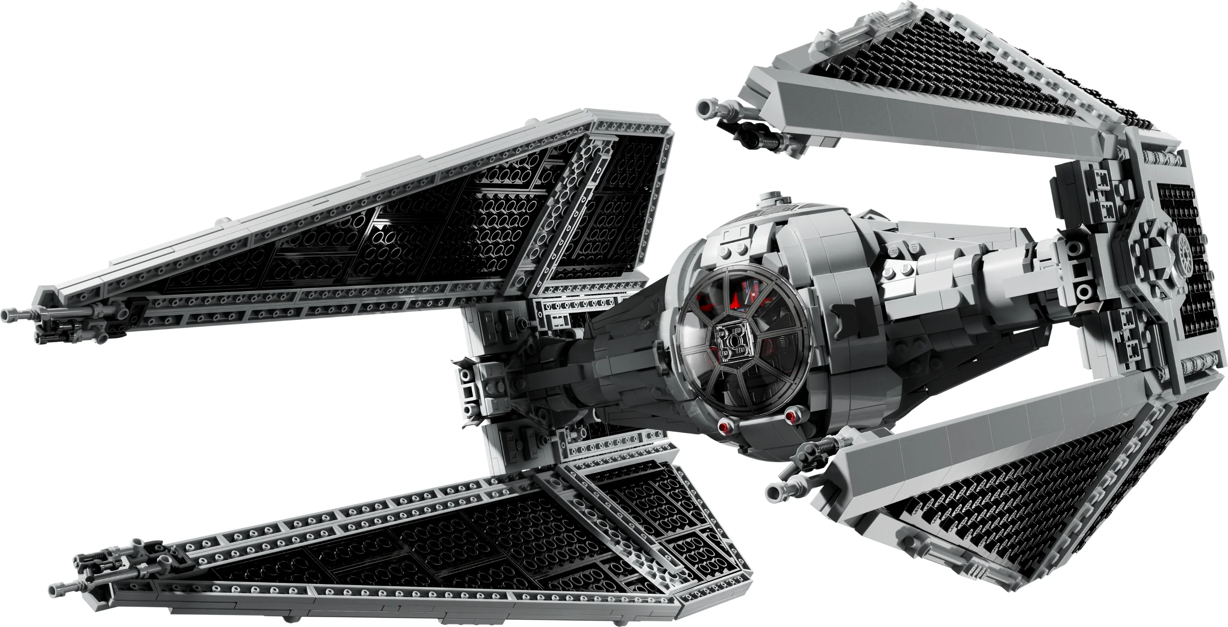 Imagine detaliată a Interceptorului TIE LEGO 75382, un model impresionant Star Wars.