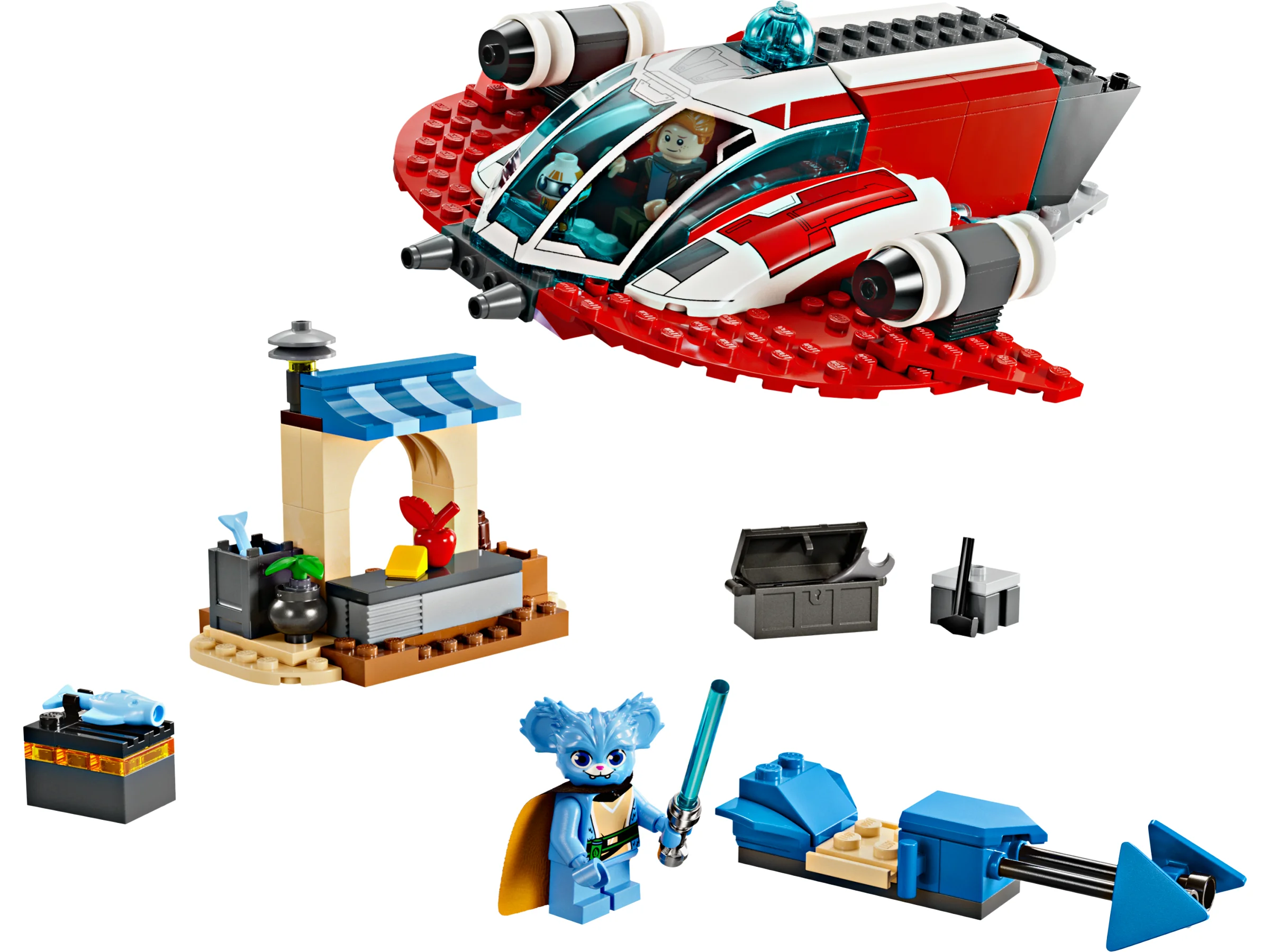 LEGO 75384 - Recenzie LEGO Star Wars 75384 The Crimson Firehawk: Prima aventură pentru tinerii Jedi