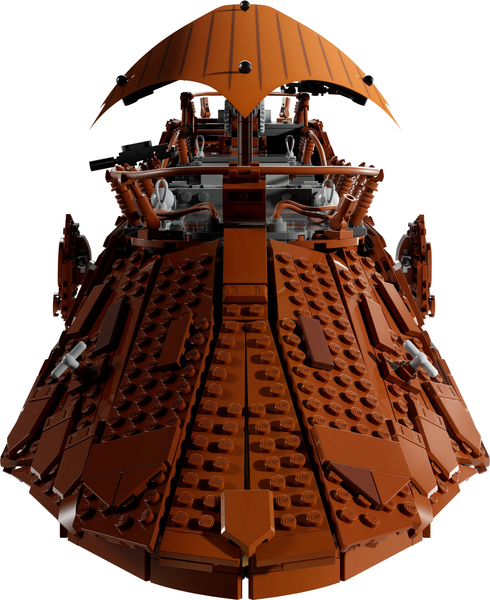 Imagine detaliată a velierului lui Jabba, prezentând designul complex al LEGO.