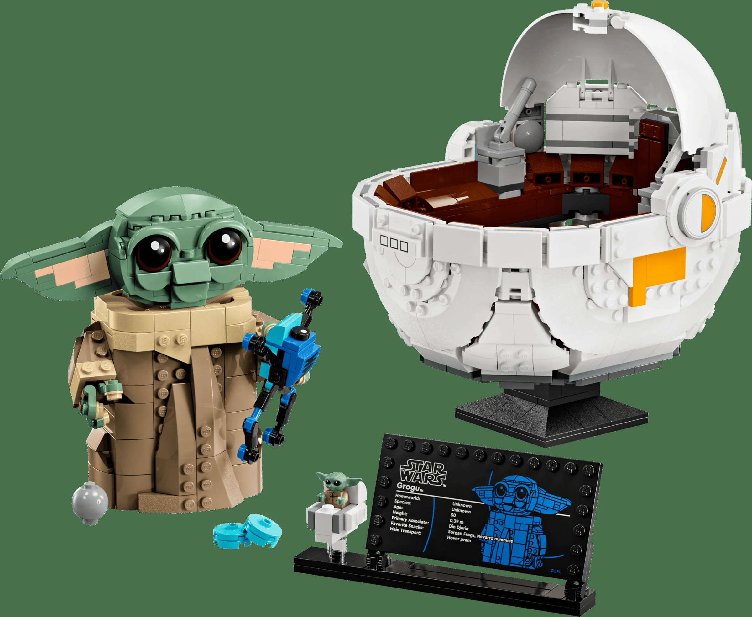 LEGO 75403 - Recenzie LEGO Star Wars 75403 Grogu cu cărucior zburător: Adorabil, dar costisitor