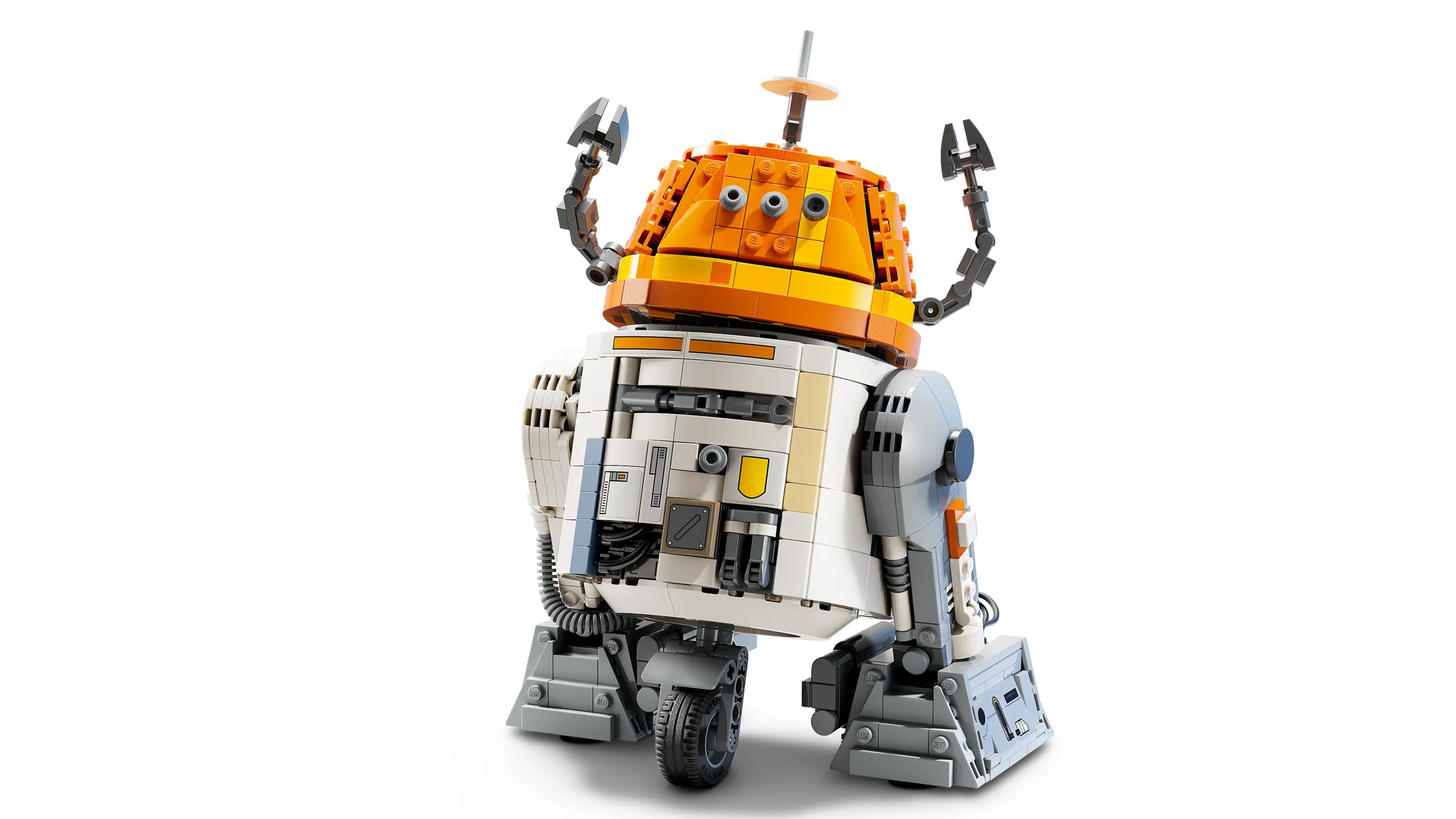 Imagine cu Chopper (C1-10P) construit din LEGO, detaliat și realist.