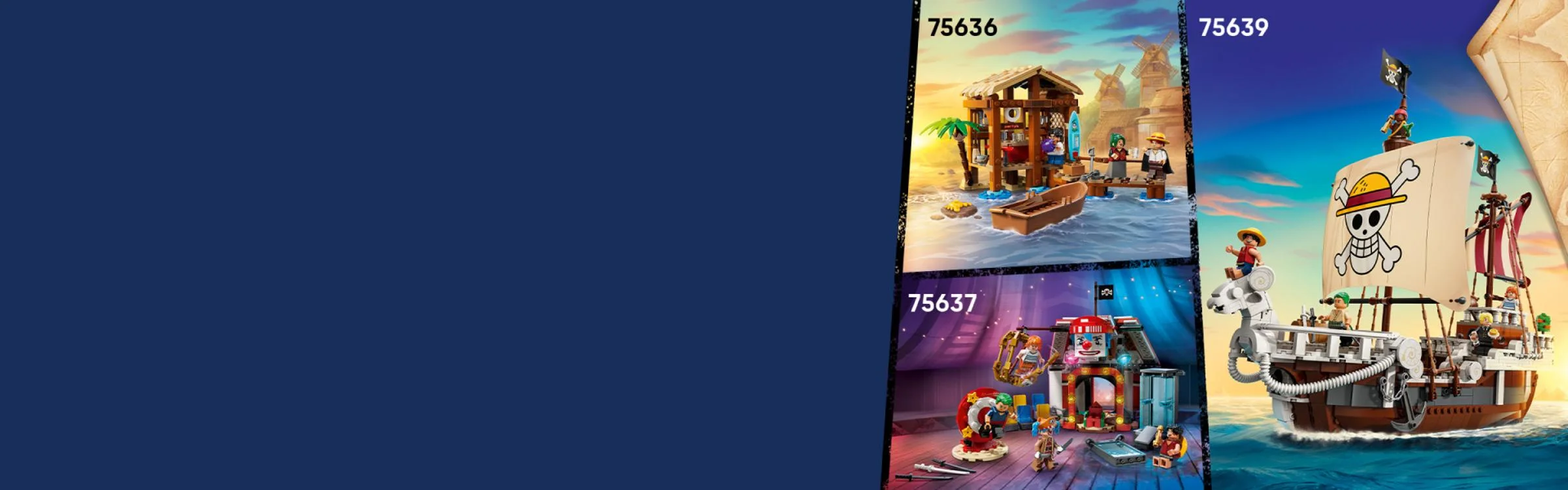 Diverse seturi LEGO One Piece: sat, circ, corabie. Alege-ți aventura!