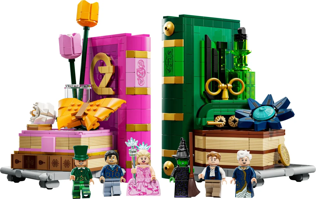 LEGO 75691 - Recenzie LEGO 75691 Suporturile de cărți Glinda și Elphaba: Magie și dualitate pe raftul tău