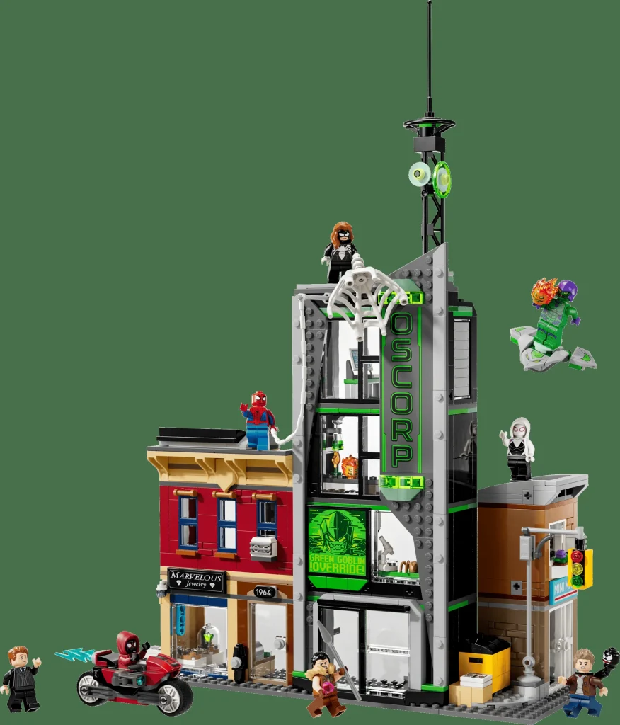 LEGO 76324 - Recenzie LEGO 76324 Spider-Man vs. Oscorp: O construcție de familie cu compromisuri