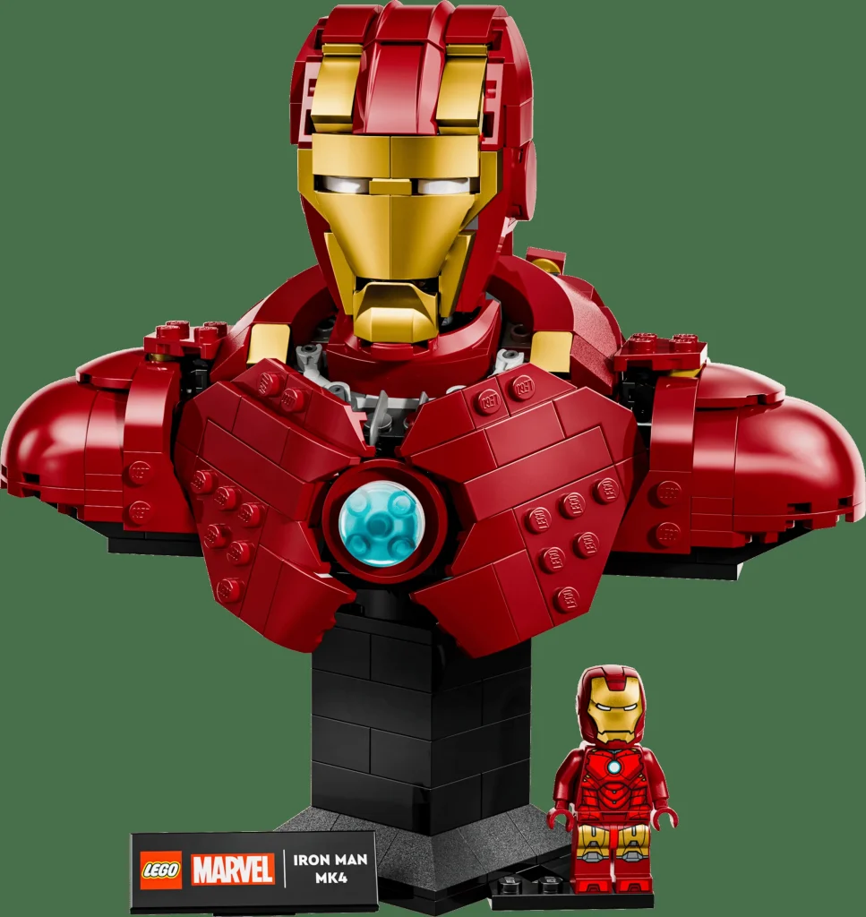 LEGO 76327 - LEGO 76327 Bust Iron Man MK4: O piesă de colecție pentru fanii Marvel