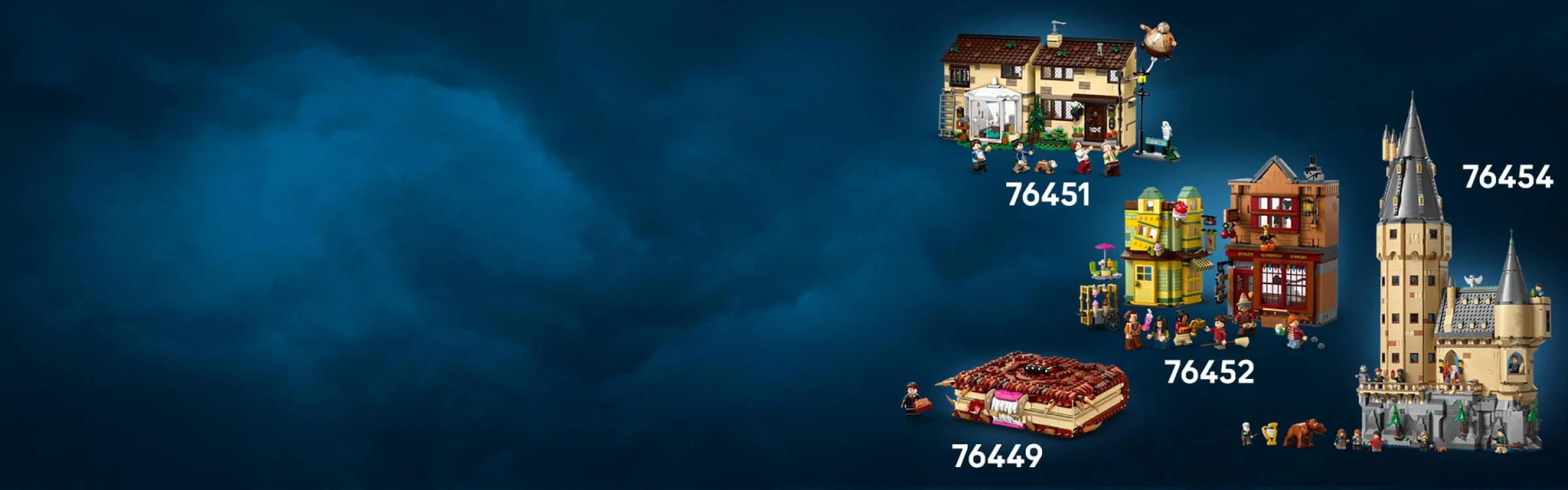 O prezentare a seturilor LEGO Harry Potter, inclusiv numerele de produs.