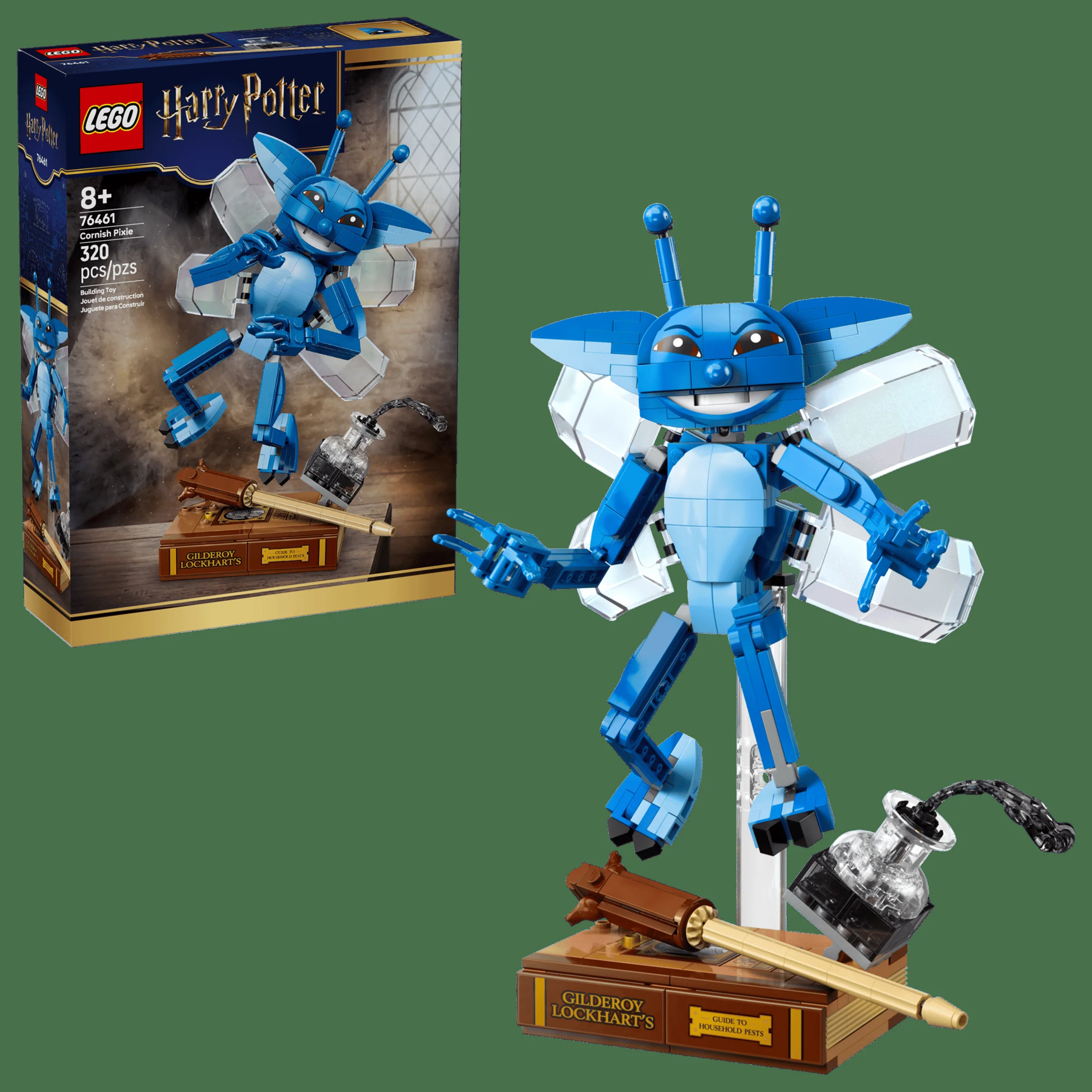 Imagine cu setul LEGO Harry Potter 76461, Zâna Cornică, și cutia acestuia. Model detaliat din cărămizi LEGO.