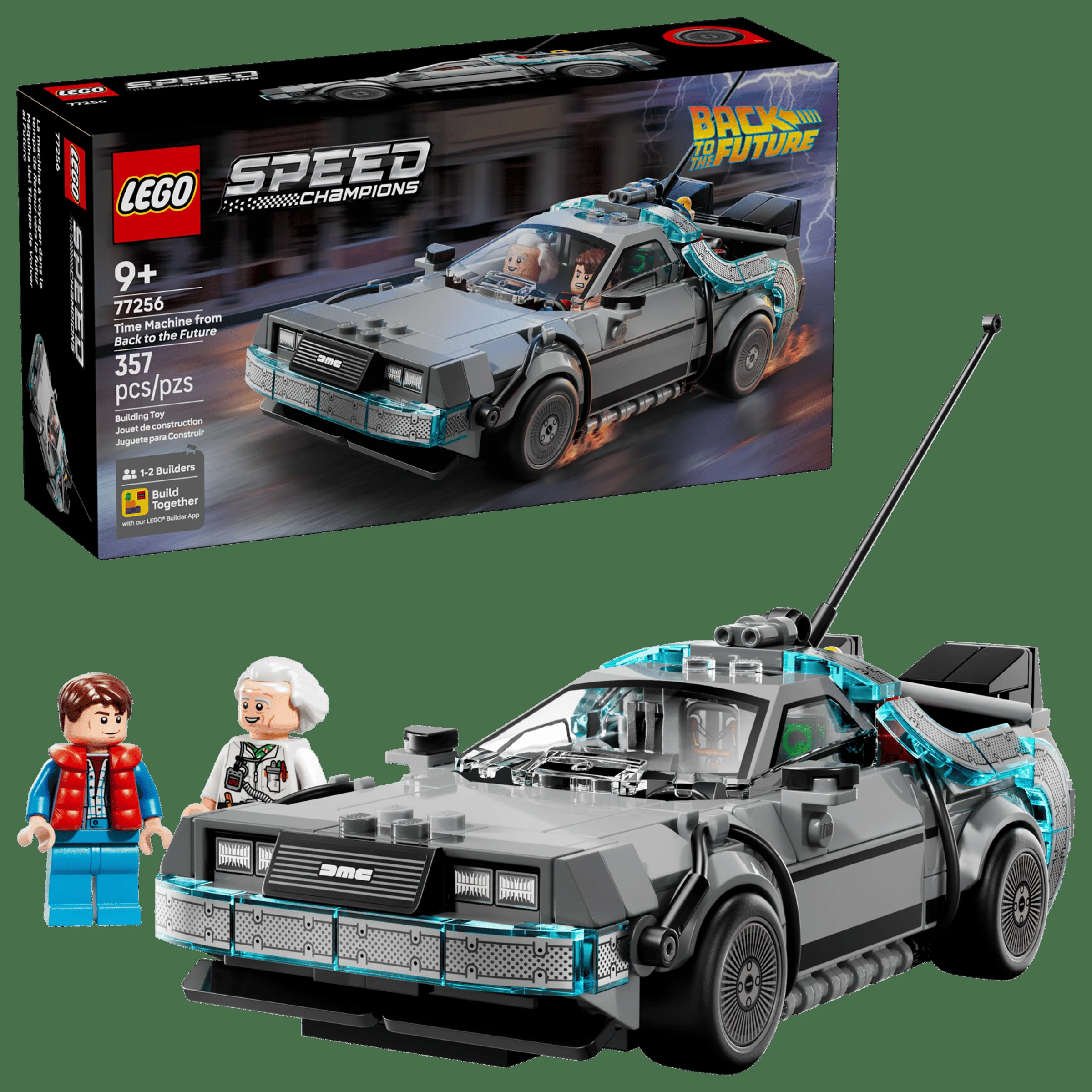 Imagine cu mașina timpului DeLorean din 