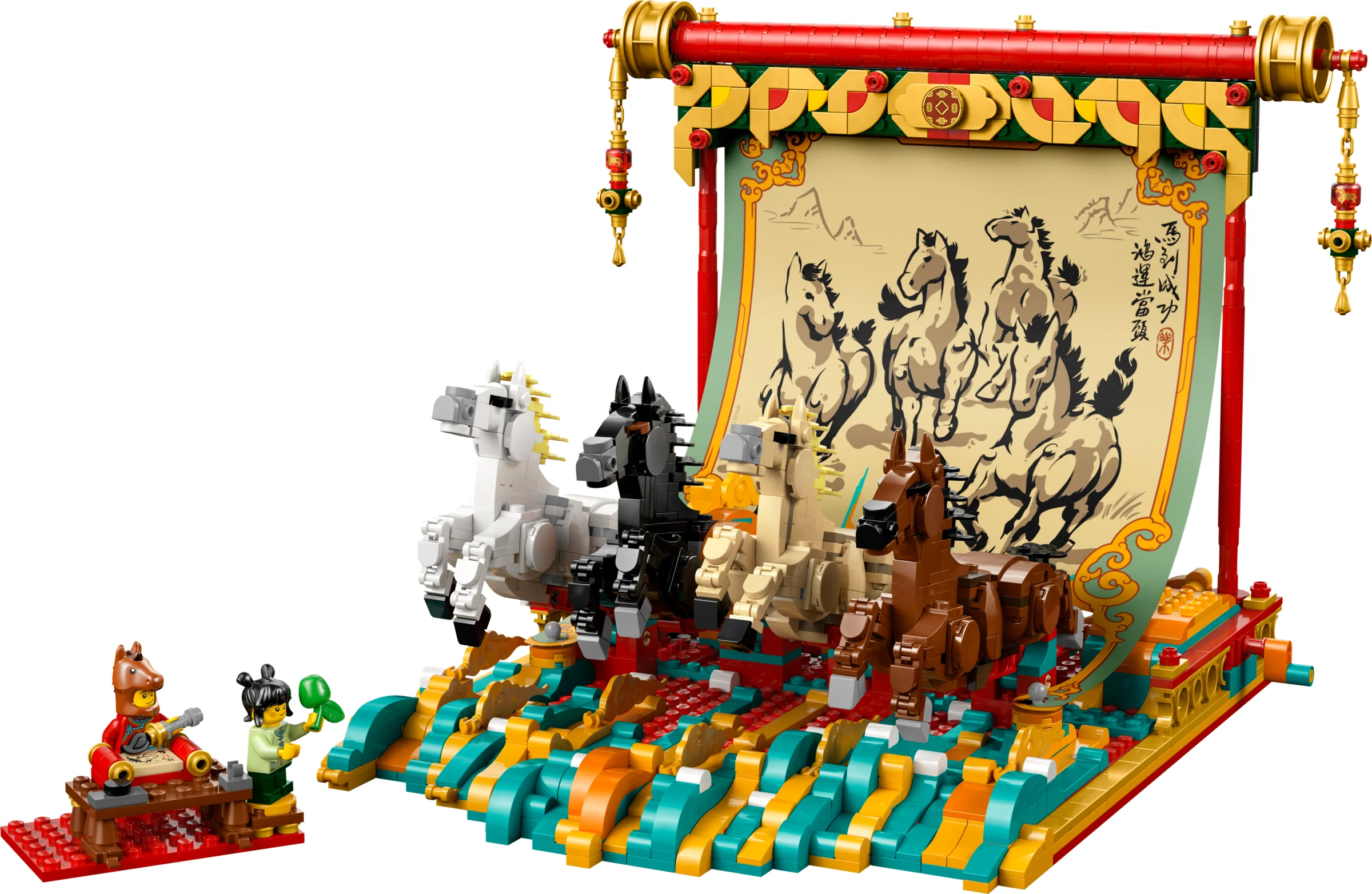 LEGO 80119 - Recenzie LEGO 80119 Pânza cu cal în galop: O operă de artă pentru Anul Nou Chinezesc