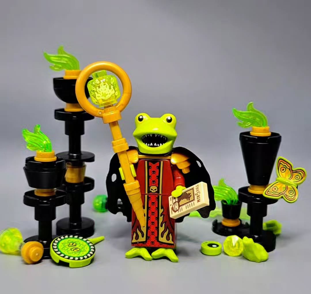 Creaturi din mlaștină: Noile minifigurine custom Bullywug cuceresc universul LEGO Dungeons & Dragons
