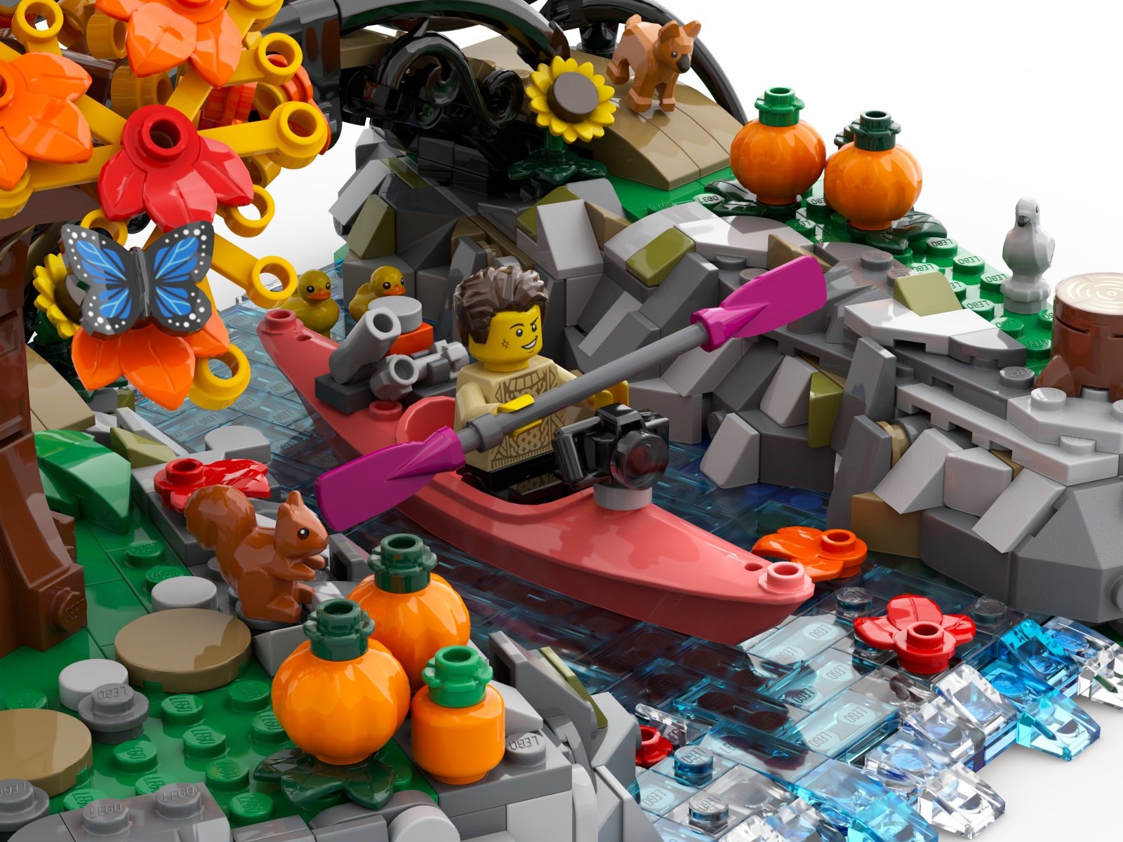 Detalii despre proiectul Autumn Riverbend Retreat: O incursiune nostalgică în universul BrickLink Designer Program Series 10