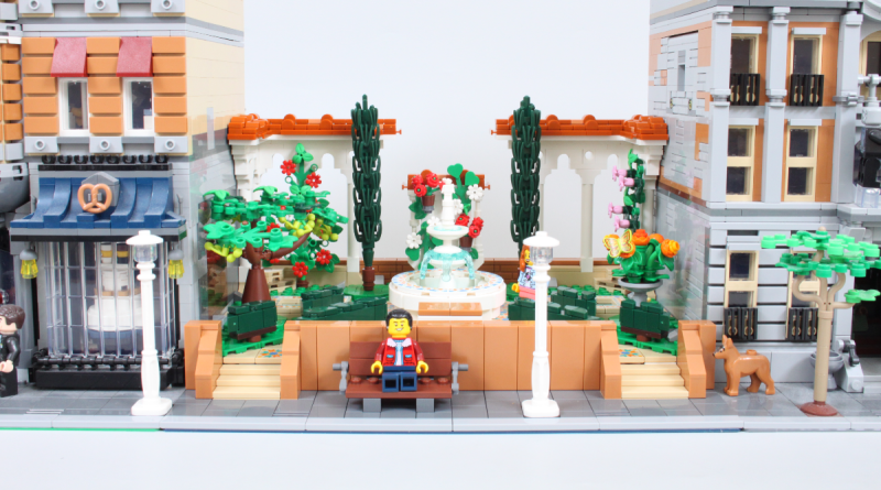 Cum să transformi setul LEGO Icons 10359 Fountain Garden într-un parc modular spectaculos pentru orașul tău