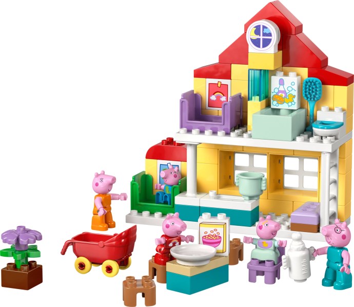 Setul LEGO DUPLO 10467 Orașul Alfabetului, cu piese colorate și litere pentru învățarea copiilor prin joacă.