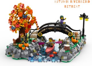 Detalii despre proiectul Autumn Riverbend Retreat: O incursiune nostalgică în universul BrickLink Designer Program Series 10