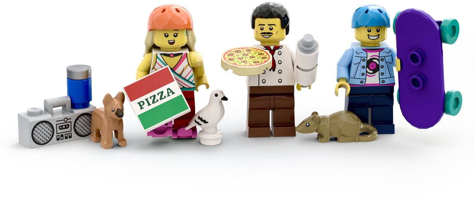 Detalii despre noul proiect Rolling Dough Pizza Co. din cadrul BrickLink Designer Program Series 10