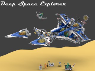 Deep Space Explorer: O incursiune spectaculoasă în epoca de aur LEGO Space prin BrickLink Designer Program Series 10
