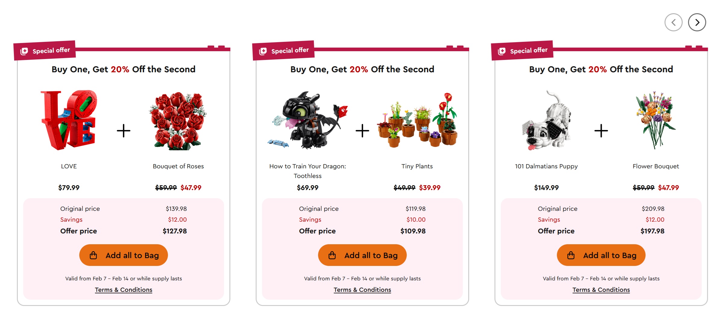 Ofertă specială LEGO de Valentine’s Day: Cadouri Botanicals și reduceri substanțiale la pachete de seturi