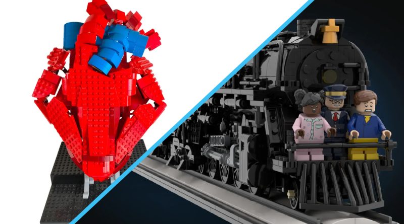 LEGO anunță noi calificări în etapa de review: O inimă pulsândă și legendarul Polar Express ating pragul de 10.000 de voturi