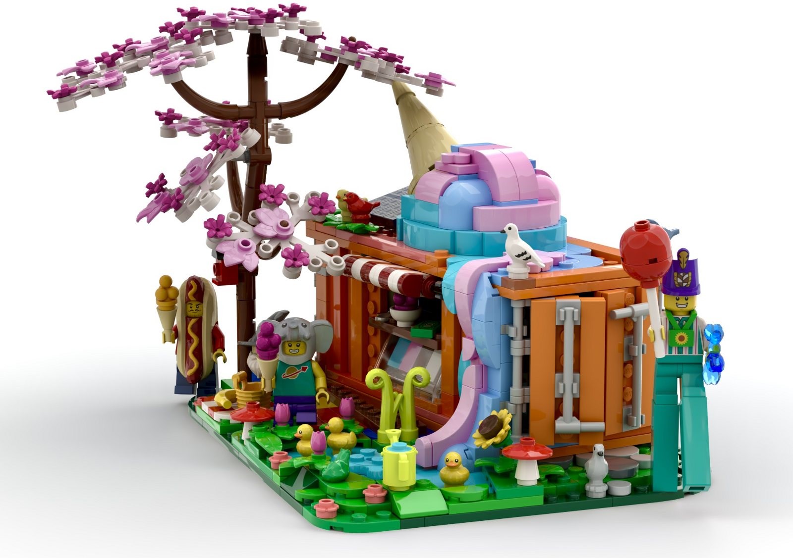 Detalii noi despre Sugar Spun Scoops Ice Cream Co.: O explozie de culoare în BrickLink Designer Program Series 10