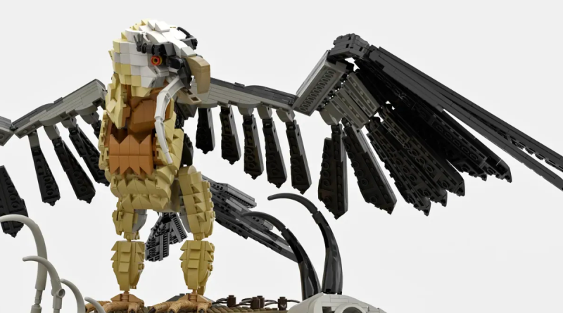 Zăganul în format LEGO: Proiectul Bearded Vulture atinge 10.000 de voturi pe platforma Ideas
