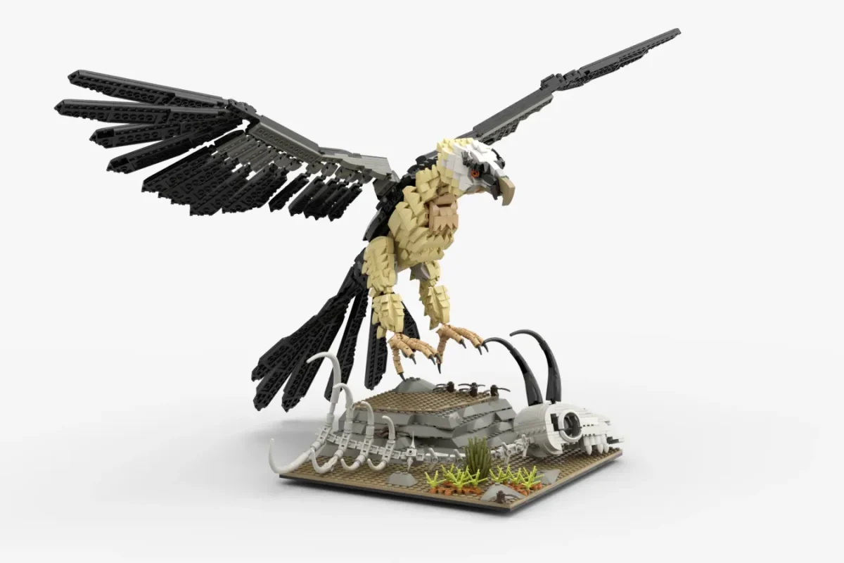 Zăganul în format LEGO: Proiectul Bearded Vulture atinge 10.000 de voturi pe platforma Ideas