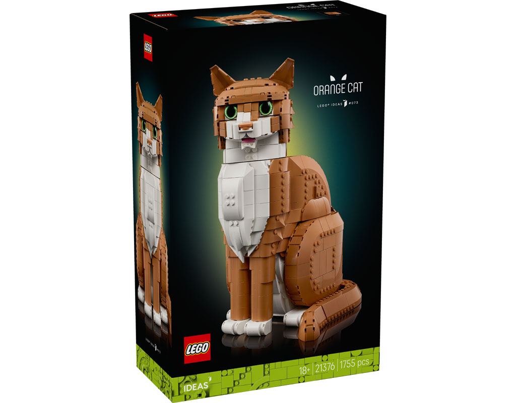 LEGO anunță oficial noul set LEGO Ideas Orange Cat (21376): O felină adorabilă din piese pentru colecția ta