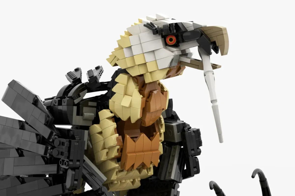 Zăganul în format LEGO: Proiectul Bearded Vulture atinge 10.000 de voturi pe platforma Ideas
