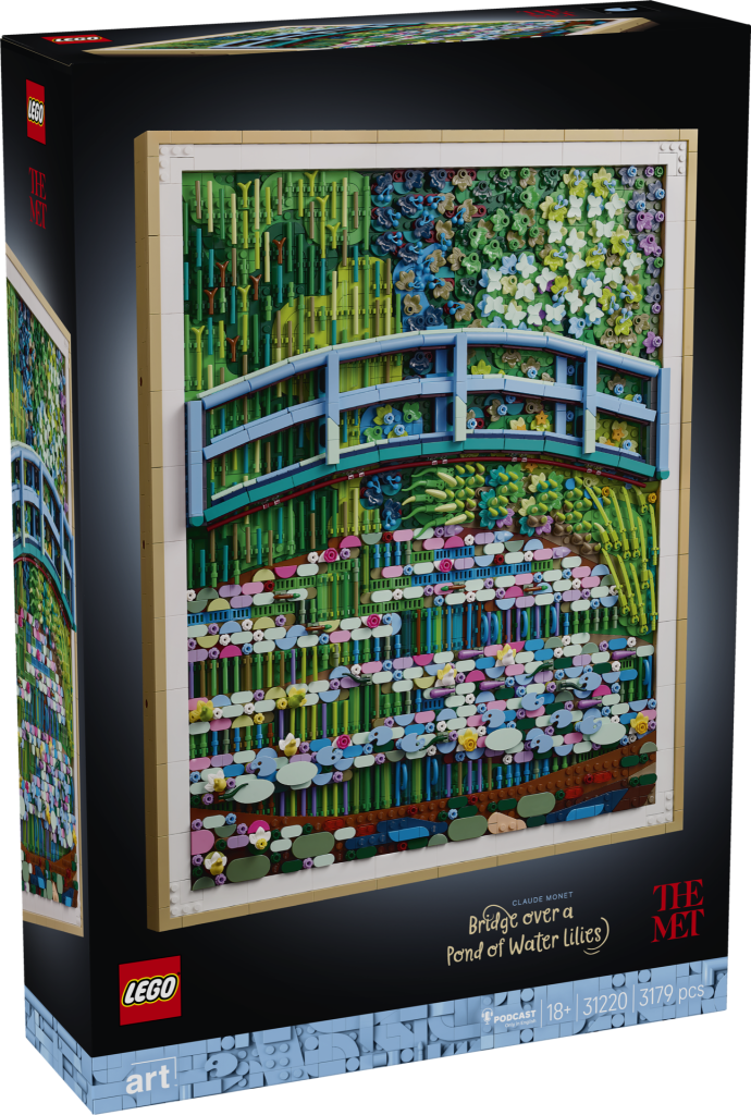 LEGO anunță oficial 31220 Claude Monet – Bridge over a Pond of Water Lilies: O capodoperă impresionistă transformată în artă tactilă